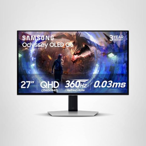  Odyssey G6 OLED 27英寸 QHD 360Hz 显示器
