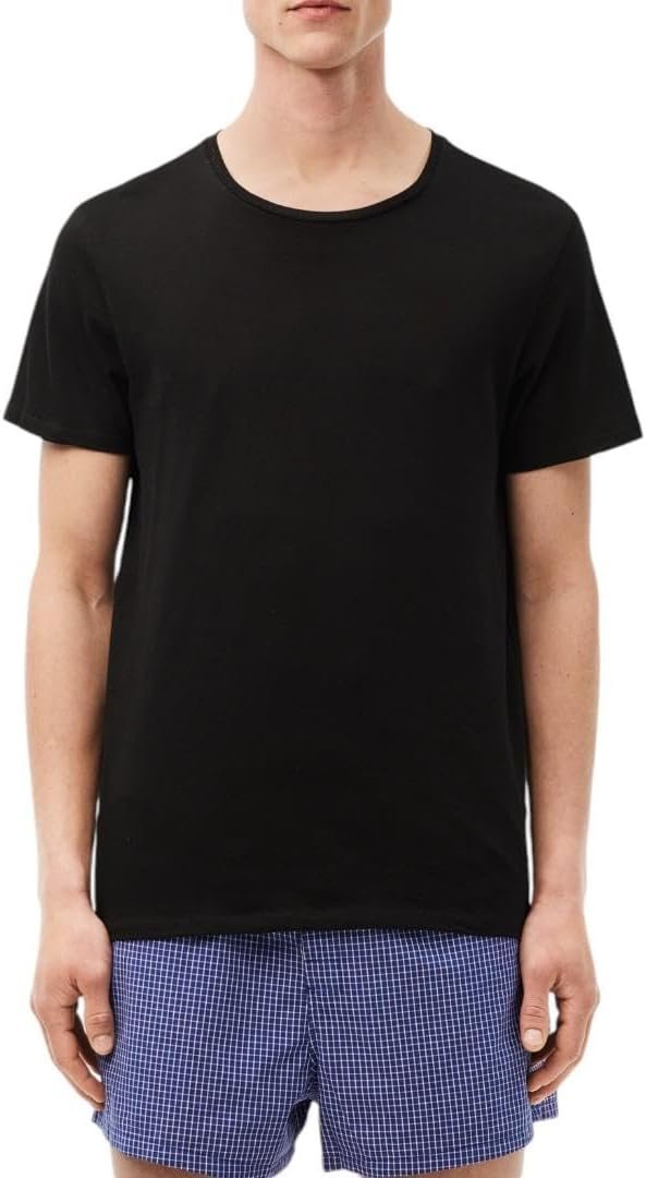 Lacoste Men's 100% Cotton Crew Neck Undershirt 3-Pack