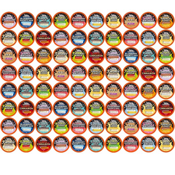 JavaFactory Java Factory Flavored Coffee Pods Variety Pack 80 Count