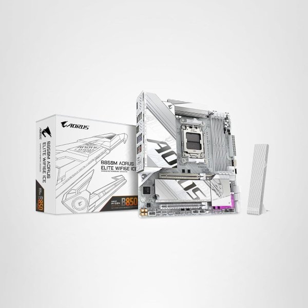 B850M AORUS Elite WIFI6E 冰雕