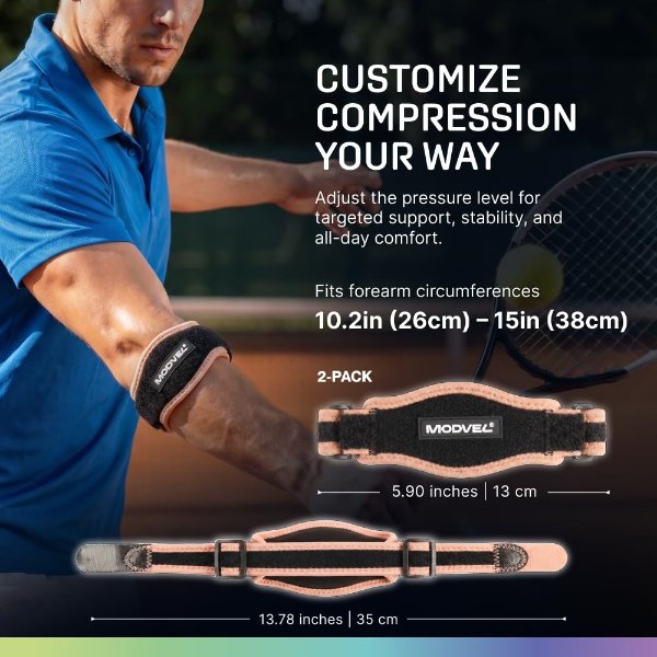 Modvel Adjustable Elbow Support Strap Sports
