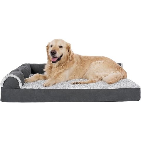 Furhaven XL 大型犬欧式沙发床 灰色