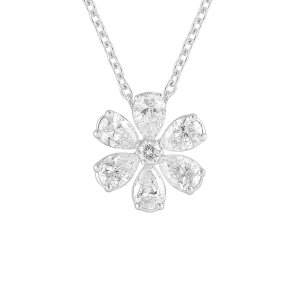 Silver Lab-Grown Diamond Pendant 0.93 ct