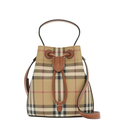 Mini Check Bucket Bag for Women