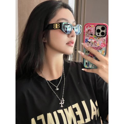 Balenciaga 858833T0039 黑色太阳镜