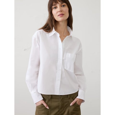 Cropped Cotton Shirt