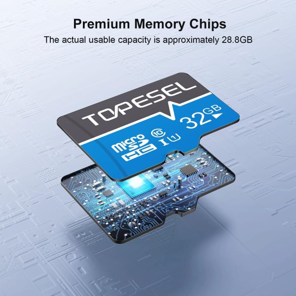 TOPESEL 32GB MicroSD卡 2张