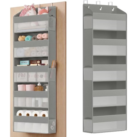 Over-the-Door Organizer URDH010GD01 5-Tier Dove Gray