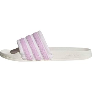 $13.60 Amazon.com | adidas Unisex-Adult Adilette Noshower, White/Bliss Lilac/Almost Pink, 10 | Sport Sandals & Slides