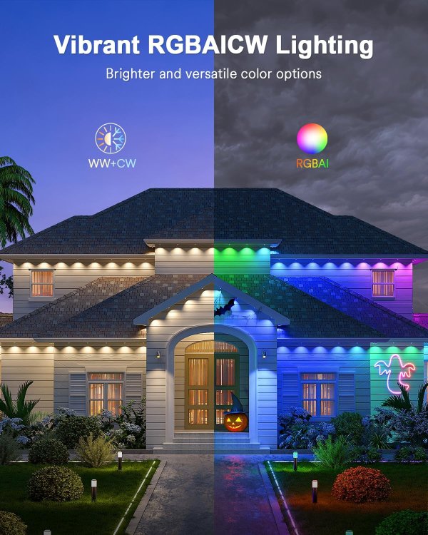 Lumary Outdoor Lights Max 53ft 40 LEDs Waterproof