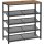 5-Tier Shoe Rack ULBS038K01 Honey Brown Black