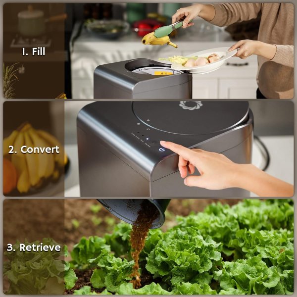 Electric Kitchen Composter R500 Gray