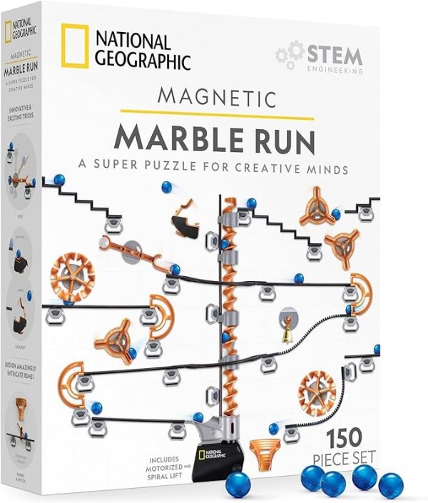 National Geographic Magnetic Marble Run 150 Pieces