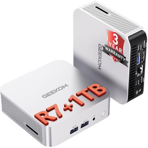 GEEKOM A8 迷你主机 Ryzen 7 16GB 1TB