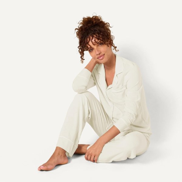 Amazon Essentials Women's Long Sleeve Cotton Pajama Set