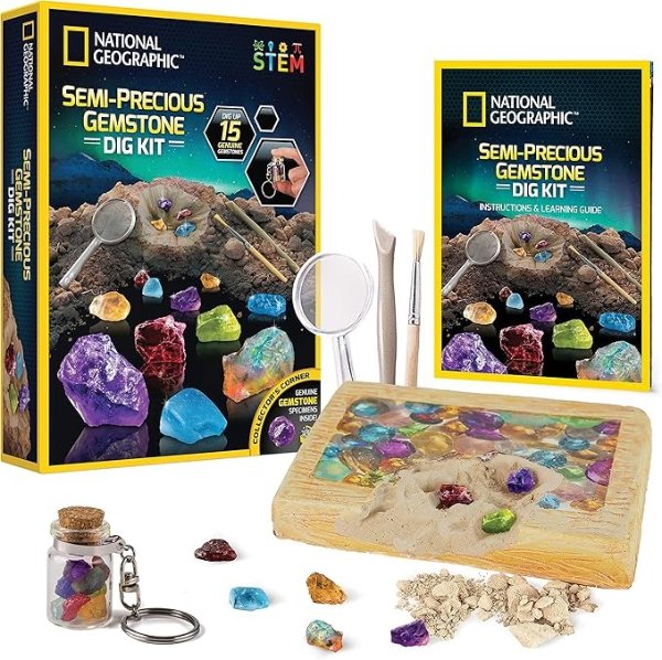 National Geographic Gemstone Dig Kit 15 Opal Stones