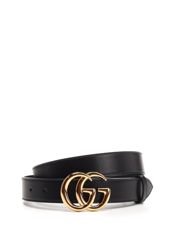 GG Marmont Buckle Leather Belt