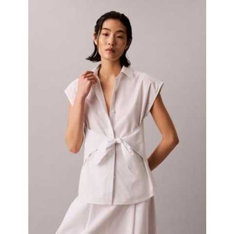 Cotton Poplin Button-Down Shirt