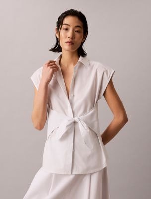Cotton Poplin Button-Down Shirt