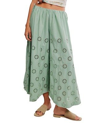 Free People Sweet Serenade Wide-Leg Cotton Pants
