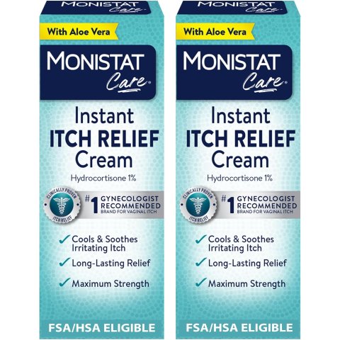 Monistat Instant Itch Relief Cream Aloe Vera 1oz