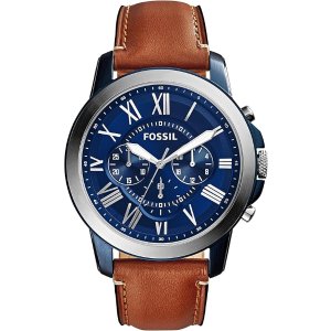 FossilGrant Men s Stainless Steel Quartz Chronograph Watch