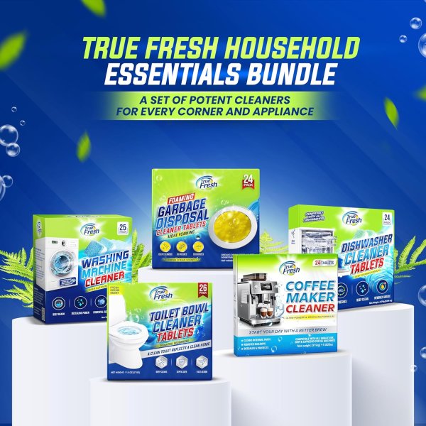 True Fresh Dishwasher Cleaner Tablets 24-Pack