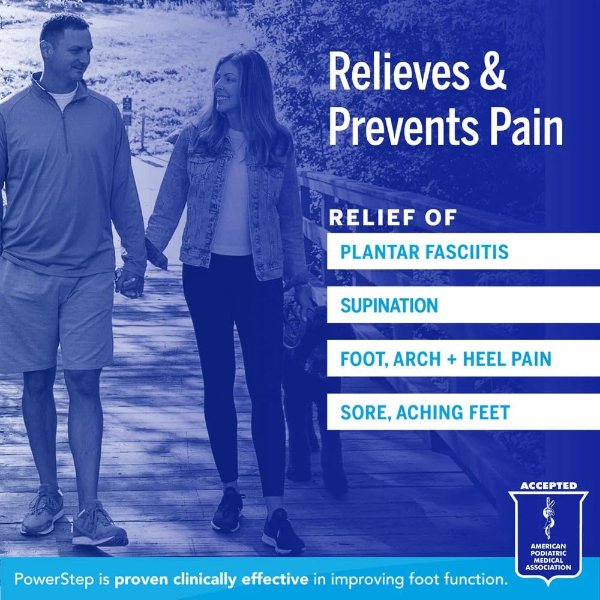 PowerStep Pinnacle High Arch Orthotic Insoles Support