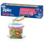 Ziploc 一加仑食品保鲜袋 22只