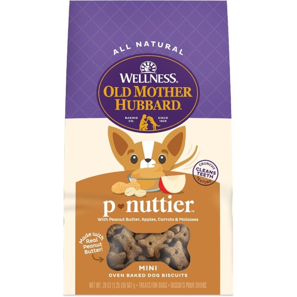 Old Mother Hubbard P-Nuttier Dog Biscuits Mini Peanut Butter 20oz