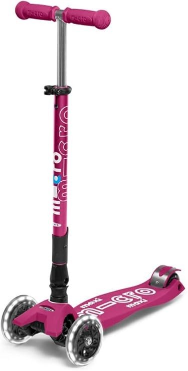 Micro Kickboard Maxi Foldable Kids 3-Wheel Scooter LED Wheels