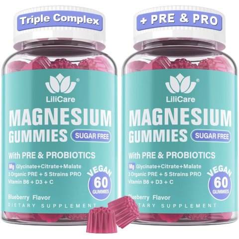 Magnesium 复合软糖 400mg 120粒 无糖
