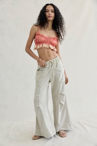 Sky Riser Knit Wide-Leg Pants