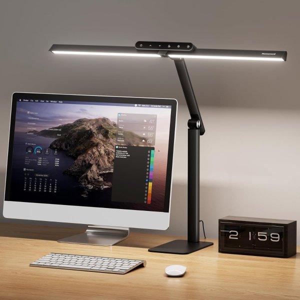 HJ1BK 护眼LED台灯 1200流明 黑色
