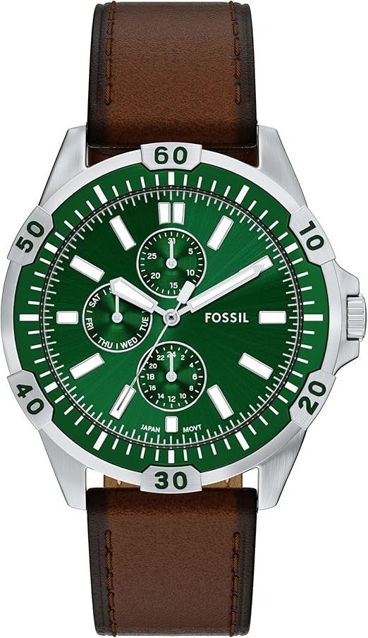 Fossil Garrett 男士多功能不锈钢手表