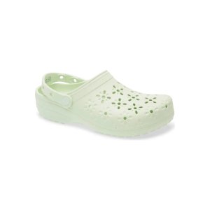 Crocs Classic 女士花卉镂空拖鞋