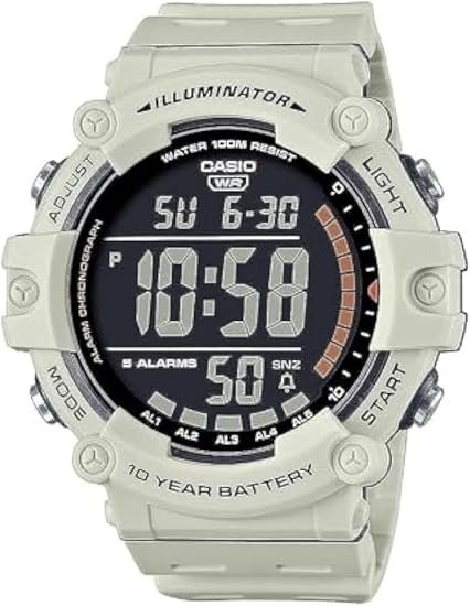 AE1500WH Men's Digital Watch 10-Year Battery