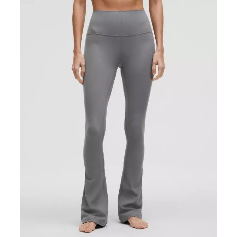 lululemon Align 高腰罗纹微喇裤