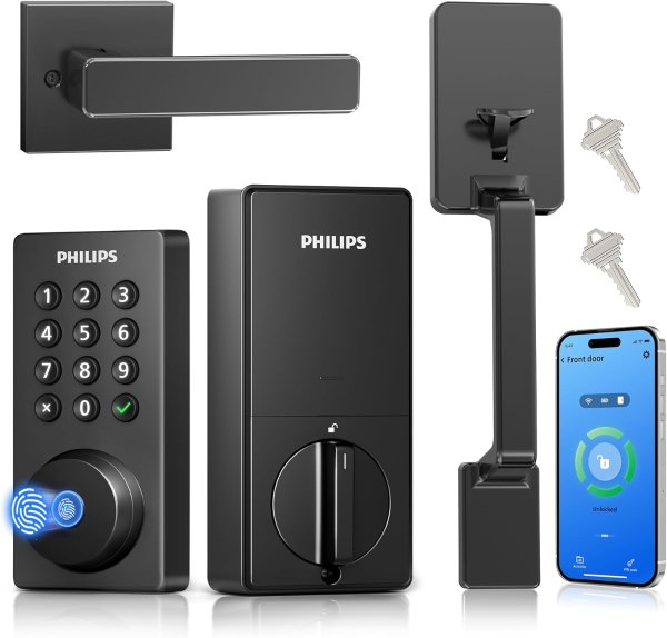 Wi-Fi Smart Door Lock Fingerprint Waterproof