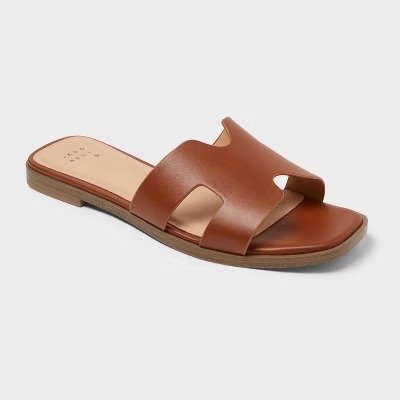 A New Day Nina Women’s Slide Sandals Cognac Size 8