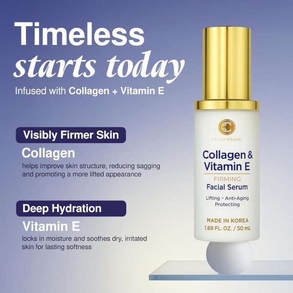 Collagen 维生素E精华液 1.69盎司