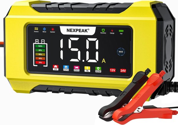 NEXPEAK NC215 Smart Battery Charger 15A 12V