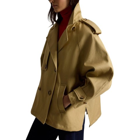 Nordstrom 棉斜纹风衣 女款
