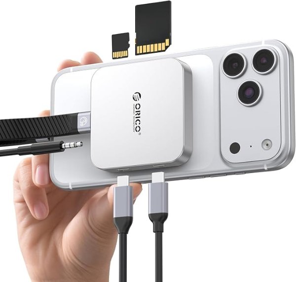 ORICO Ultra-Thin Magnetic SD Card Reader USB-C 100W