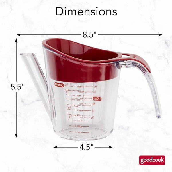 GoodCook Fat Separator 2-Cup Heat-Resistant
