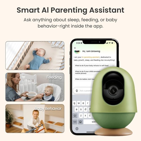 Monai 3K UHD 婴儿监视器 6倍变焦