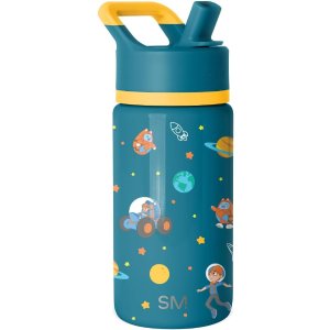 $16.99 Amazon.com: Simple Modern Blippi Kids Water Bottle with Straw Lid | 14oz Insulated Stainless Steel Kids Tumbler & Spill Proof Toddler Cup for School, Girls, Boys | Summit | Blippi Space: