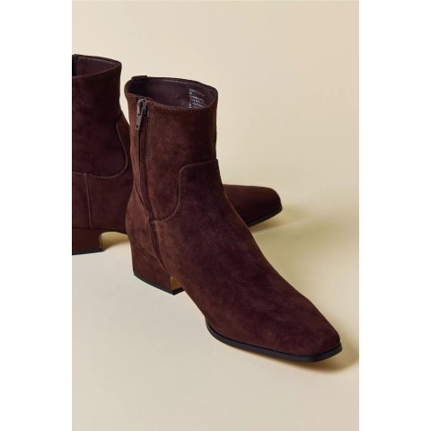 Dusty Suede Ankle Boots