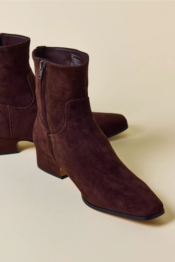 Dusty Suede Ankle Boots