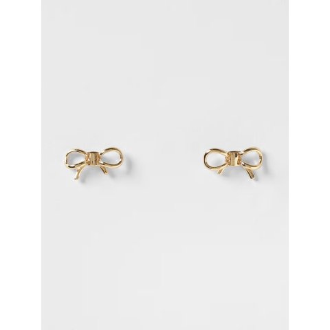 Salvatore FerragamoFerragamo Bow Metal Earrings Gold